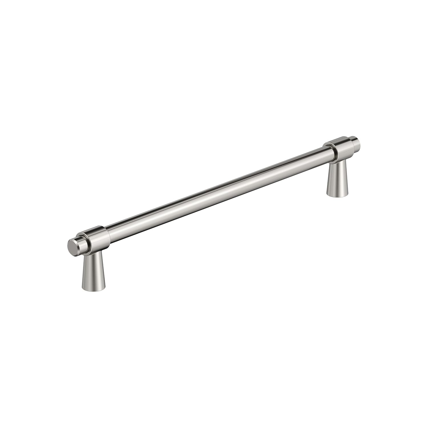Amerock Destine 7-9/16 inch (192mm) Center-to-Center Polished Nickel Cabinet Pull