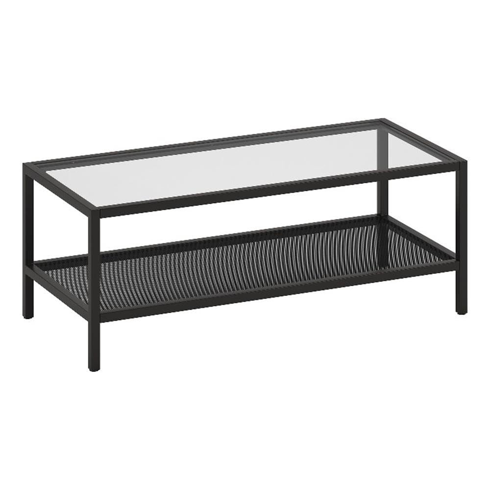 Evelyn&Zoe Rigan 36" Wide Rectangular Console Table, Brass