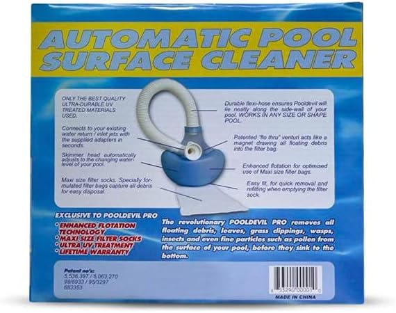 Solar Powered Self Propelled Automatic Pool Surface Cleaner