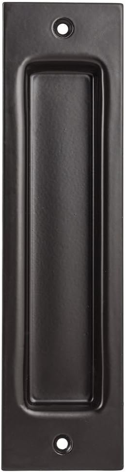 Oil Rubbed Bronze Flush Mortise Finger Pull, 8-inch