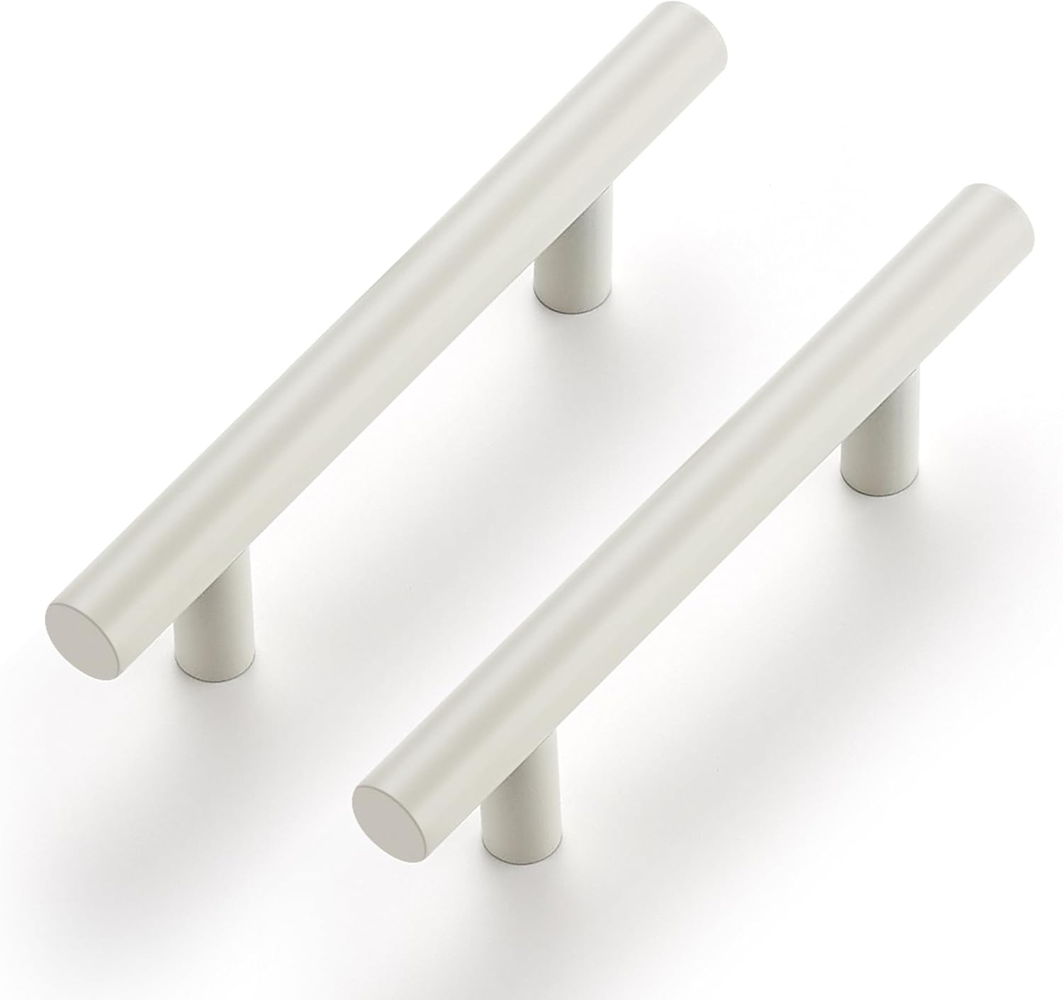 Ravinte 30 Pack | 5 Inch Cabinet Pulls White Stainless Steel Kitchen Drawer Pulls Cabinet Handles 5 InchLength, 3 Inch Hole Center