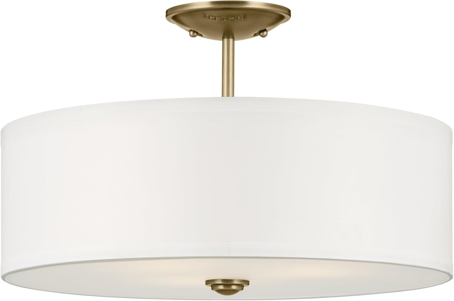 Kichler Lighting Shailene 3 - Light Semi-Flush Mount in  Natural Brass