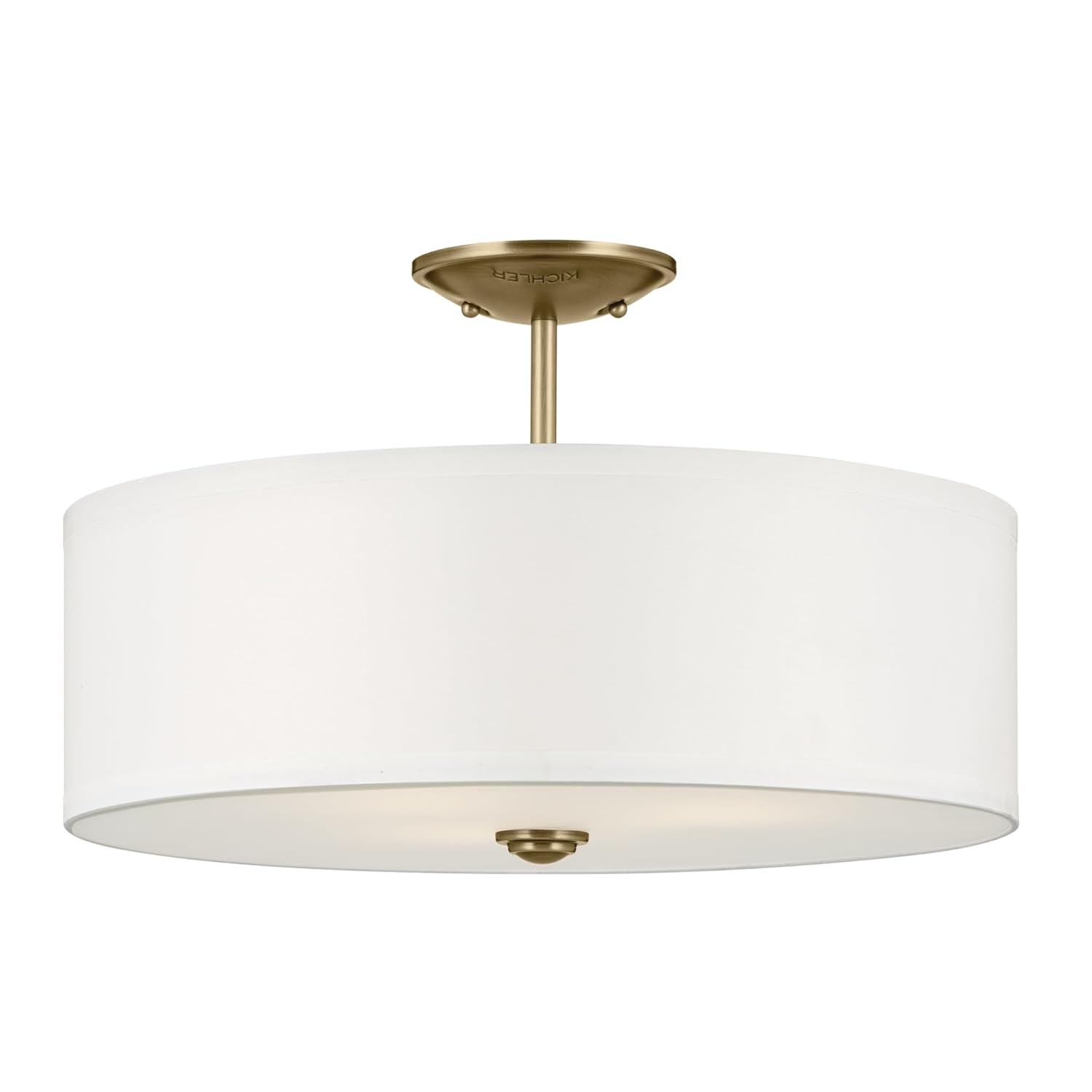 Kichler Lighting Shailene 3 - Light Semi-Flush Mount in  Natural Brass