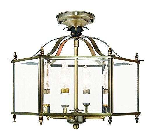 Livex Lighting Livingston 4 - Light Pendant in  Antique Brass