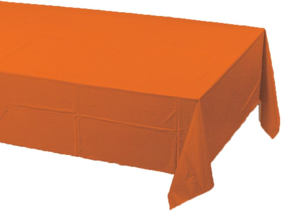 Creative Converting Sunkissed Orange Tablecover - Orange