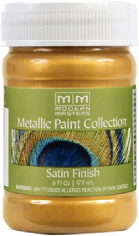 Modern Masters ME19406 Iridescent Gold Metallic Paint, 6 Oz