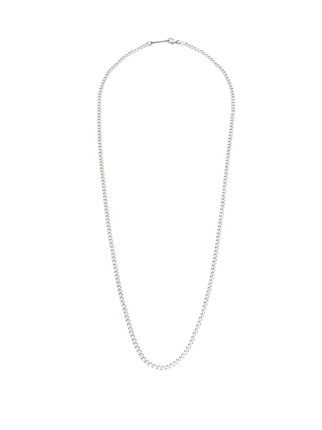 Cuban Chain Necklace | Brushed Sterling Silver