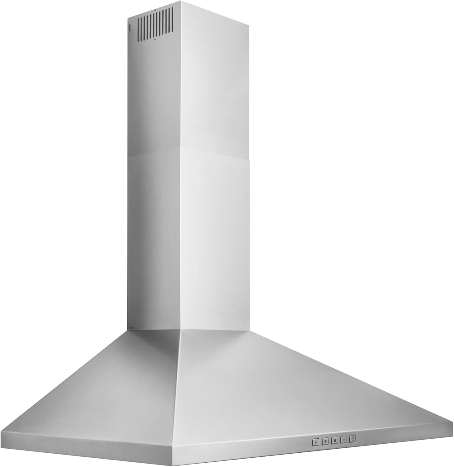 Broan-NuTone BWP1364SS Pyramidal Range LED Lighting Convertiable Wall-Mount Kitchen Chimney Vent Hood, 36-Inch, Stainless Steel