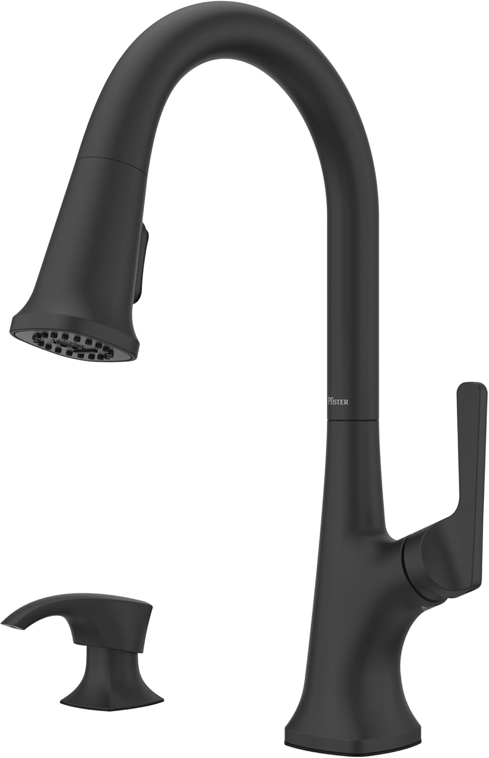 Ridgeline Single Handle Pull Down Sprayer Kitchen Faucet with HydroBlade Spray in Spot Defense Matte Black