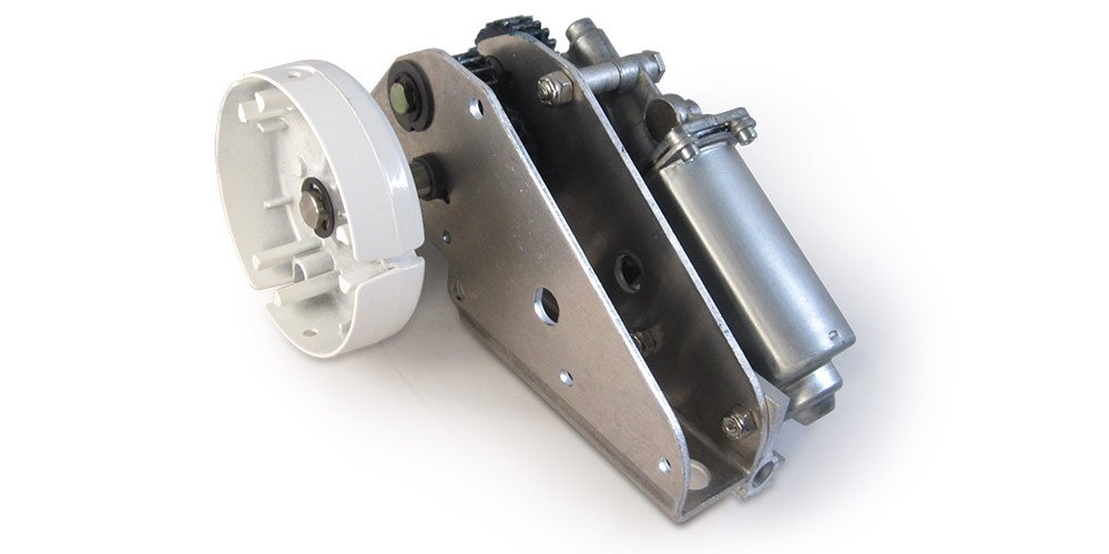 carefree r001104wht white rv eclipse electric awning replacement motor and gear assembly