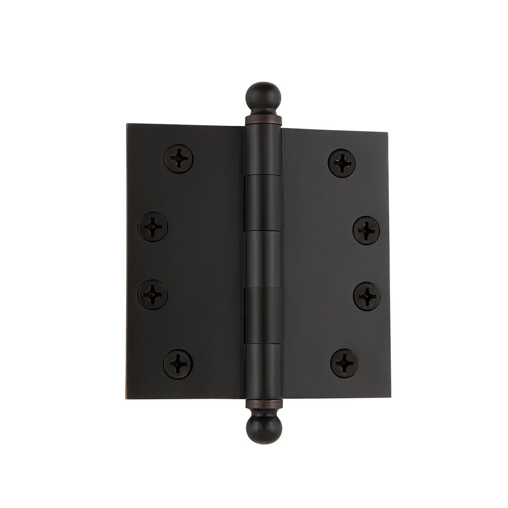 4" Ball Tip Heavy Duty Hinge with Square Corners