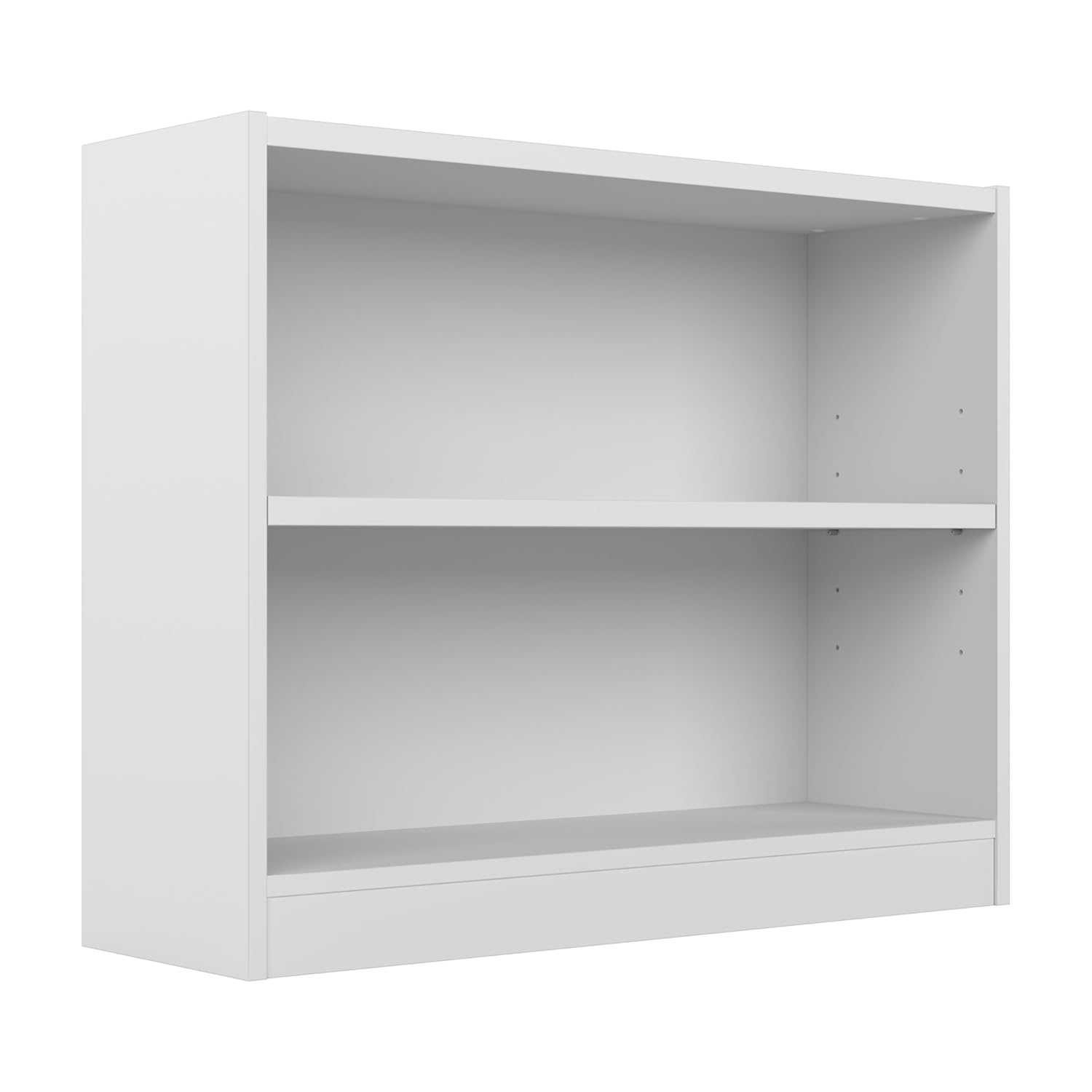 Bush Furniture Universal 5 Shelf Wood Bookcase in Pure White