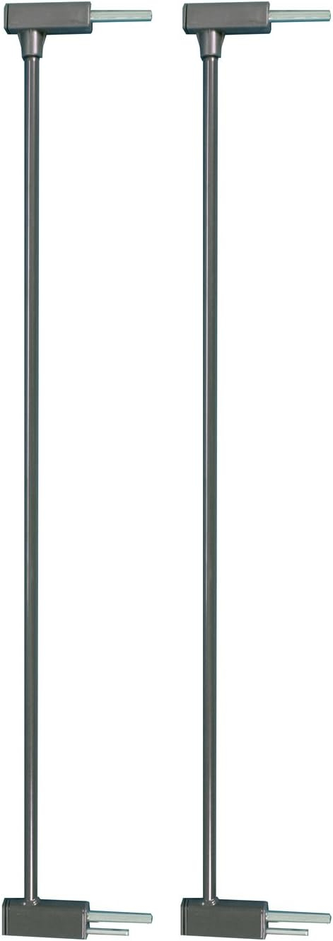 Slate Gray Steel Baby Gate Extensions Set of 2