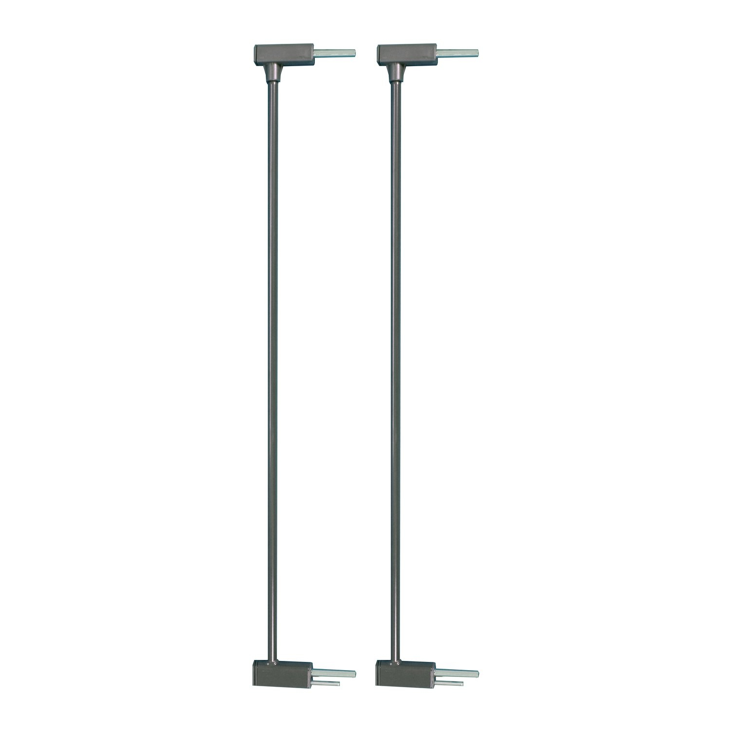 Slate Gray Steel Baby Gate Extensions Set of 2