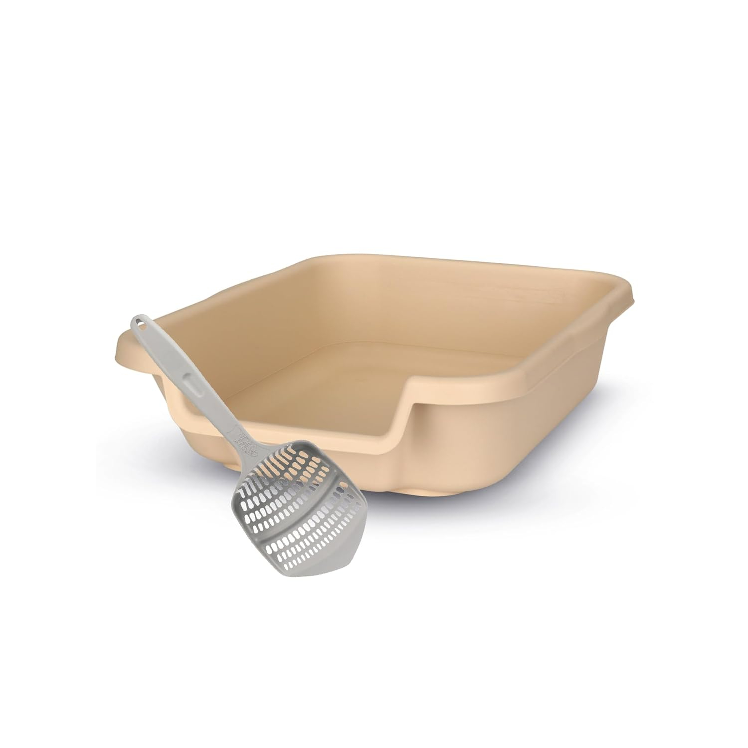 Kitty Go Here Senior Cat Litter Box Sand Color, Small Size