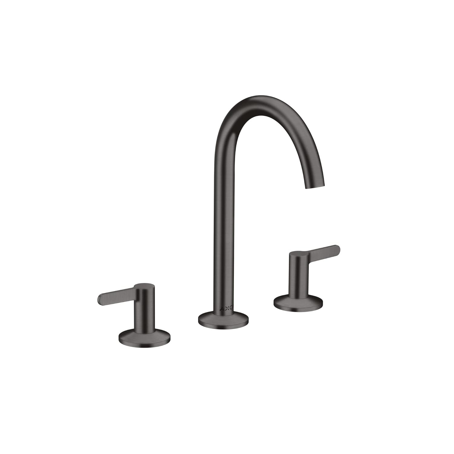 AXOR ONE Modern 2-Handle 3-Hole 10-inch Tall Bathroom Sink Faucet in Brushed Black Chrome, 48050341