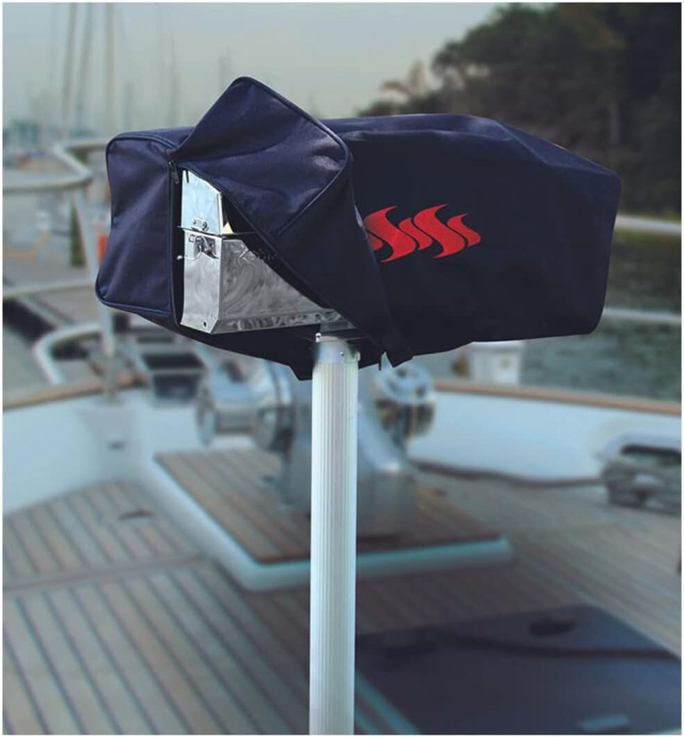 Black Heavy-Duty Polyester Grill Cover Tote