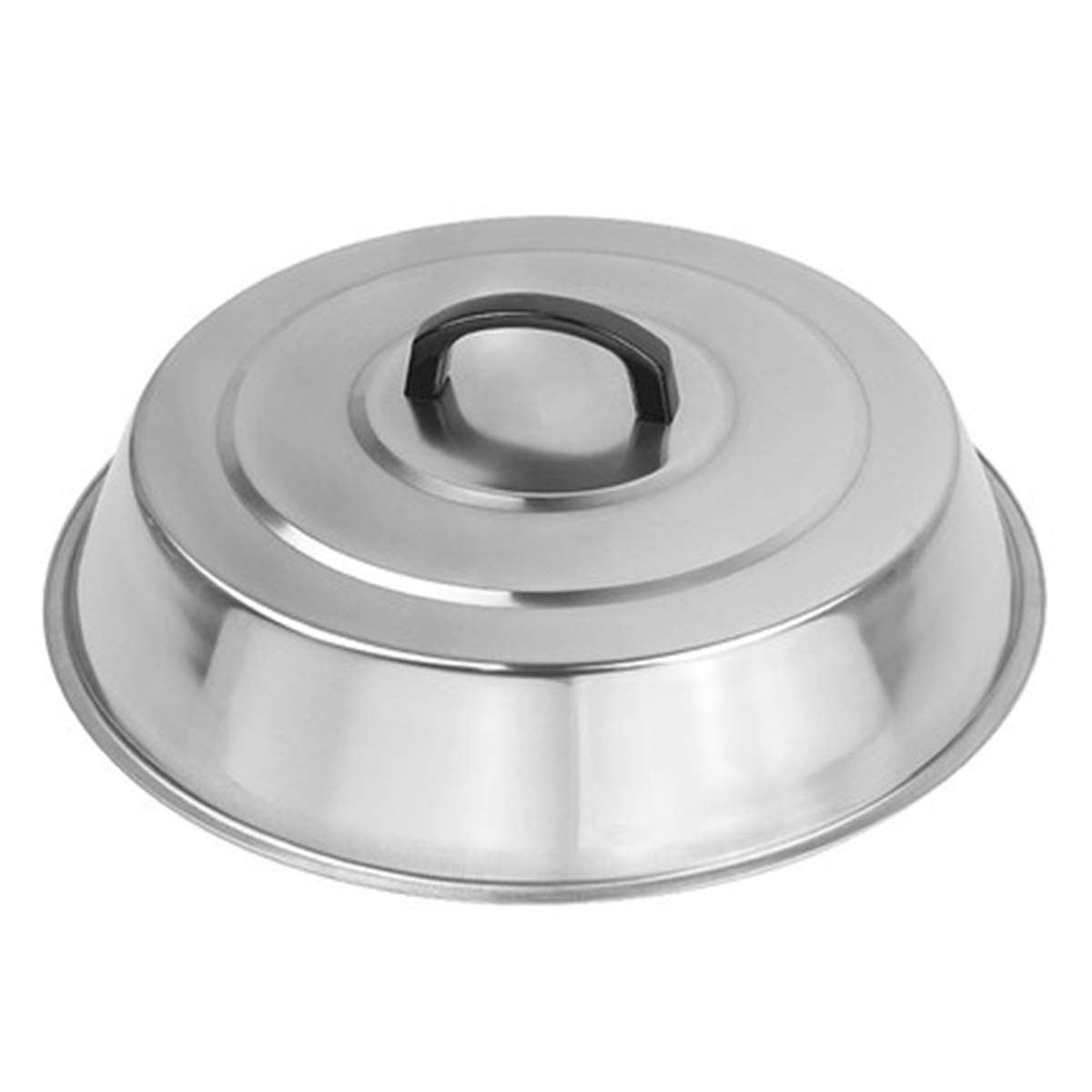 Compact 12-Inch Stainless Steel Round Basting Cover