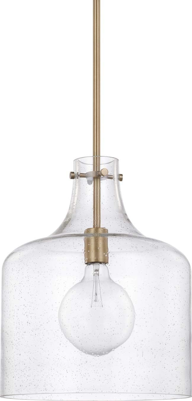 Capital Lighting 325712 1 Light 15" Tall Pendant - Brass