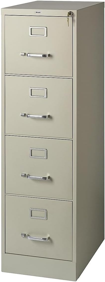 Putty Beige 4-Drawer Lockable Vertical File Cabinet
