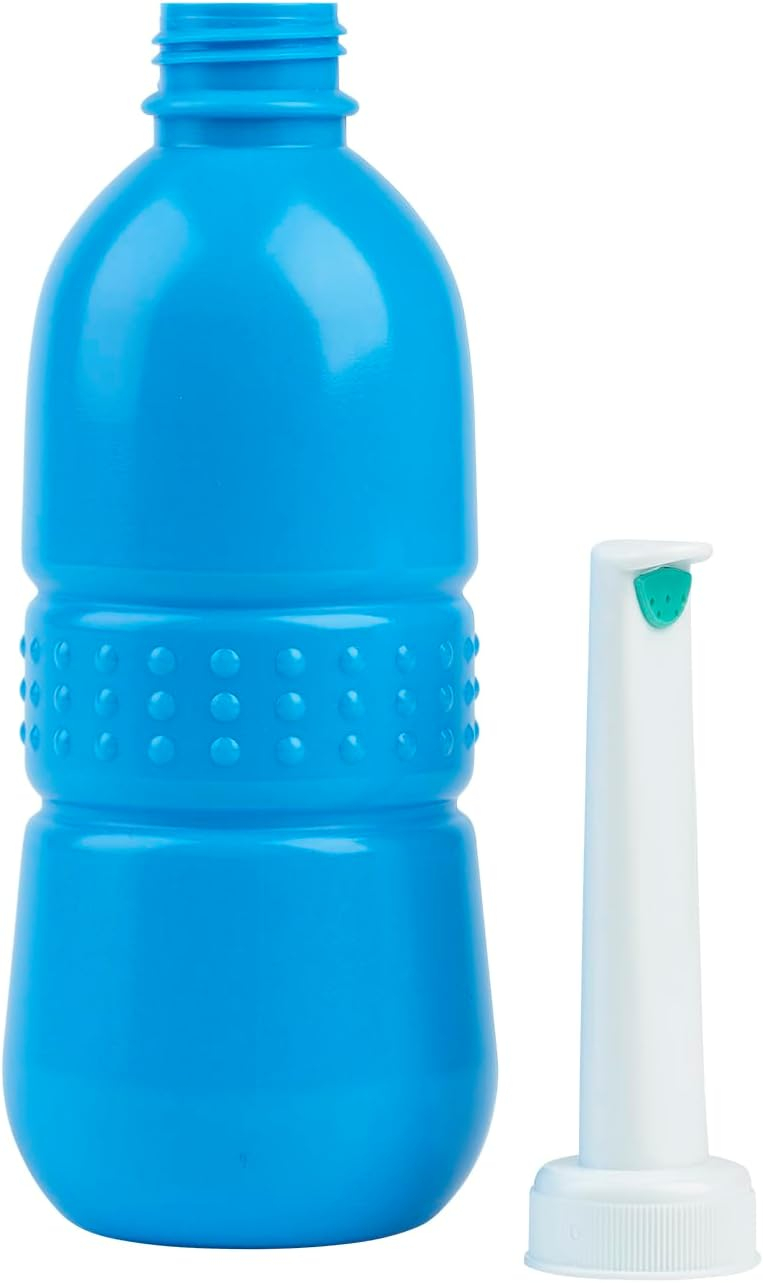Brondell Rinslet Travel Bidet, Blue with Easy Store Nozzle and Carry Bag