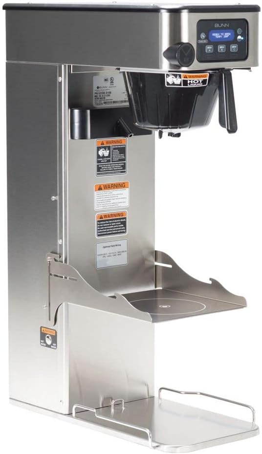 Stainless Steel Dual Volt Programmable Tea and Coffee Brewer with Tray