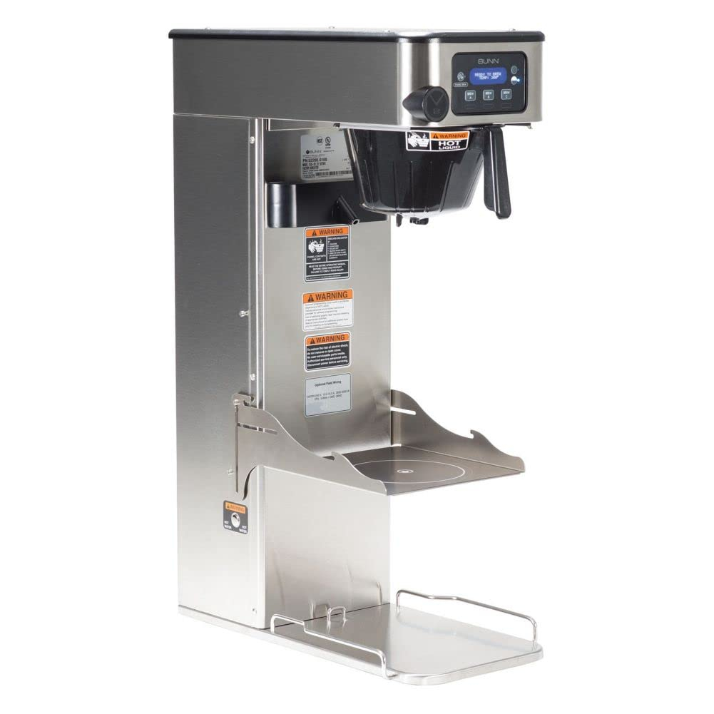 Stainless Steel Dual Volt Programmable Tea and Coffee Brewer with Tray