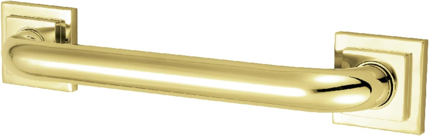 Kingston Brass DR614242 Claremont 24" Grab Bar, 1-1/4" Diameter, Polished Brass