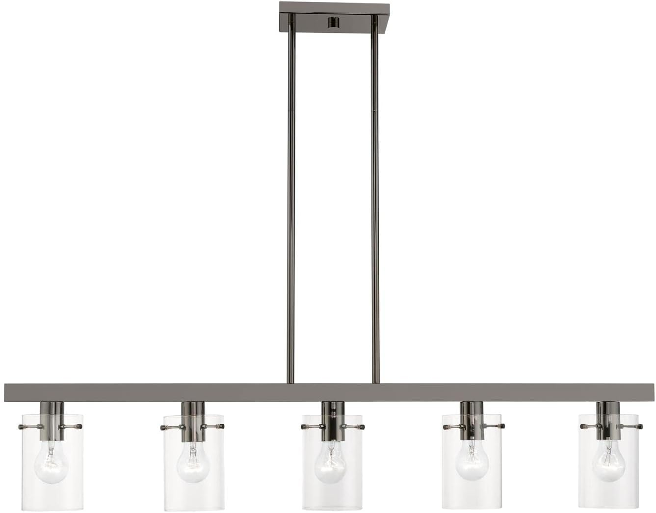 Livex Lighting Munich 5 - Light Chandelier in  Black Chrome