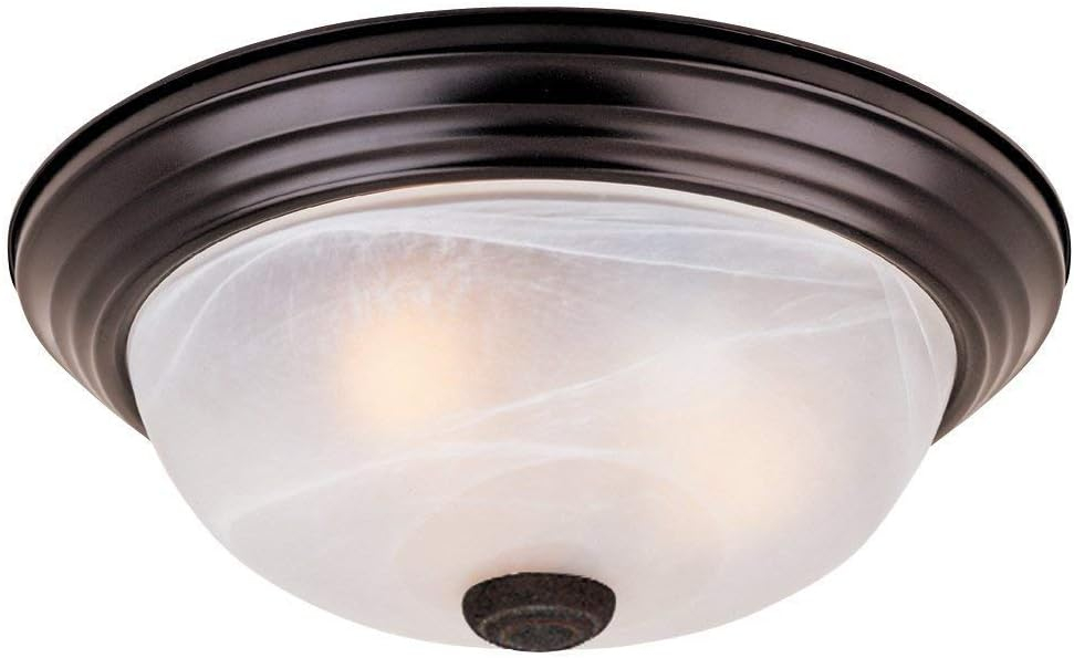 Designers Fountain 15 inch 3-Light Oil Rubbed Bronze Ceiling Flush Mount, 1257L-ORB-AL