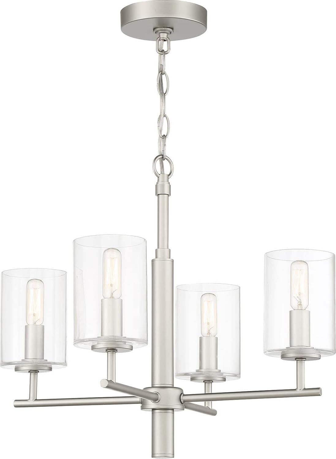 Craftmade Lighting Hailie 4 - Light Chandelier in  Satin Nickel