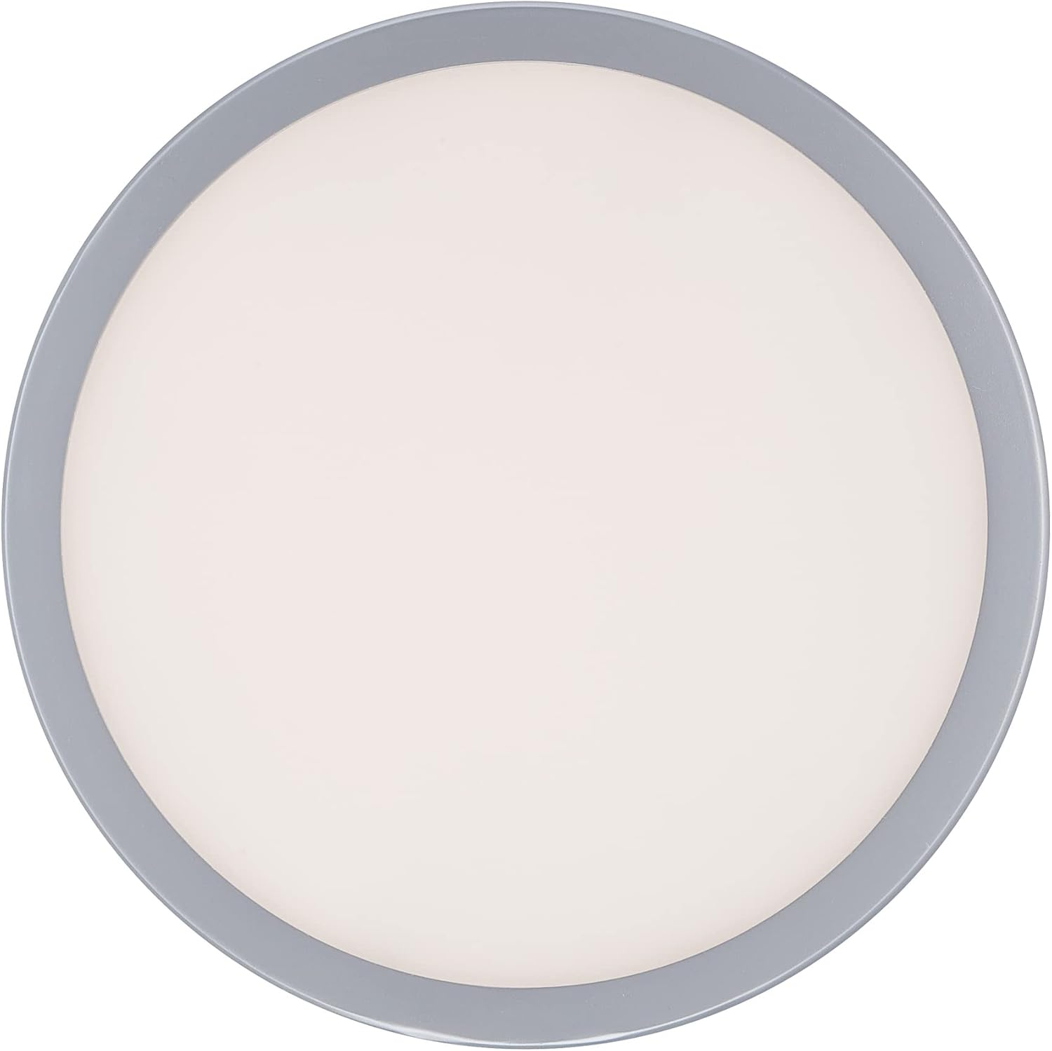 Sleek Titanium 10'' LED Flush Mount with Frosted Acrylic Diffuser