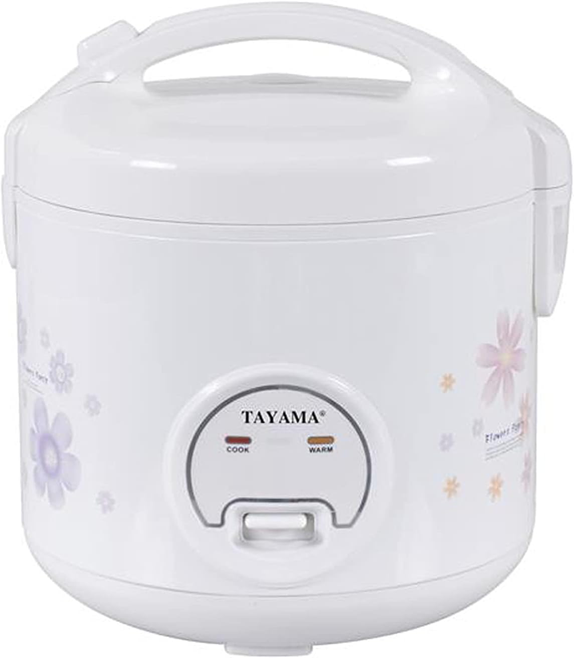 5 Cups Uncooked Cool Touch Electronic Rice Cooker in White