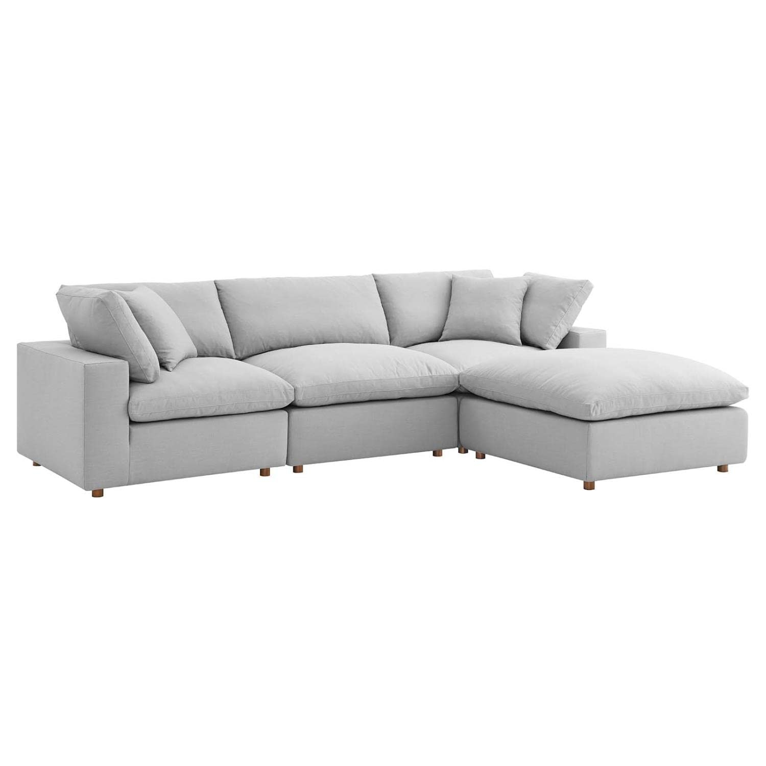 Commix Down Filled Overstuffed 4 Piece Sectional Sofa Set-EEI-3356