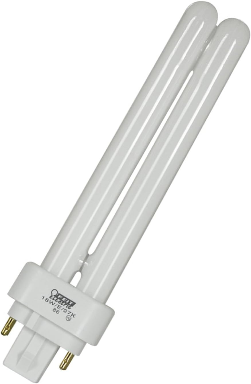 18-Watt White Frosted Glass CFL Tubular Light Bulb