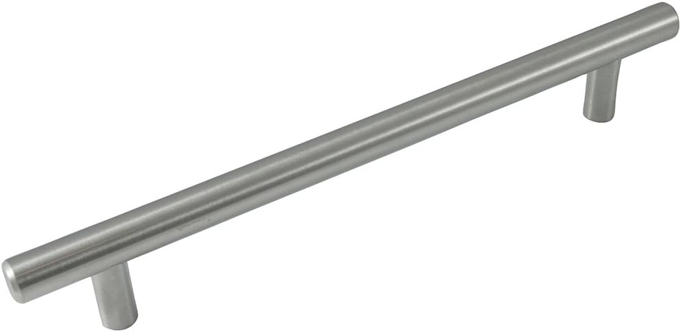 Melrose 6 in. Center-to-Center Satin Nickel Bar Pull Cabinet Pull (10-Pack)