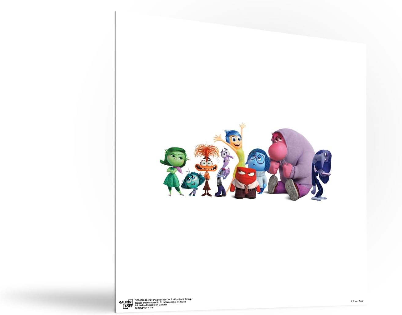 Gallery Pops Disney Inside Out 2 - Emotions Group Wall Art, Unframed Version, 12" x 12"