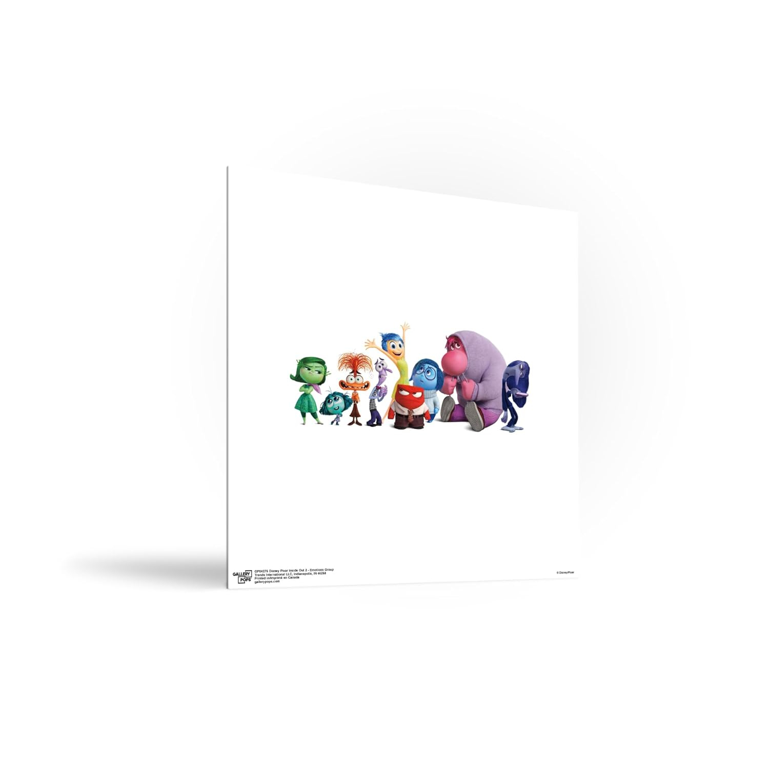 Gallery Pops Disney Inside Out 2 - Emotions Group Wall Art, Unframed Version, 12" x 12"