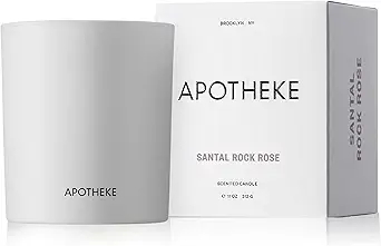 White Soy Wax Santal Rock Rose & Lavender Scented Candle