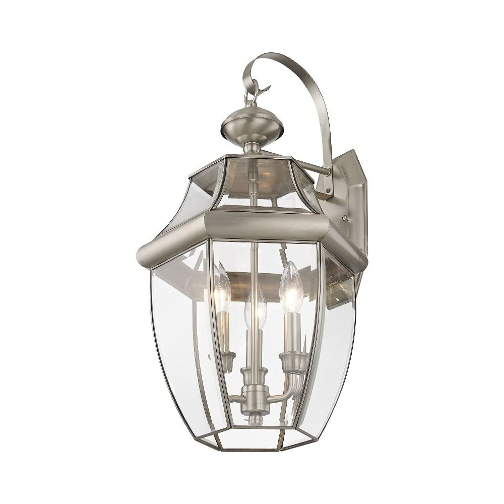 Livex Lighting Monterey 3 - Light Wall Light in  Brushed Nickel
