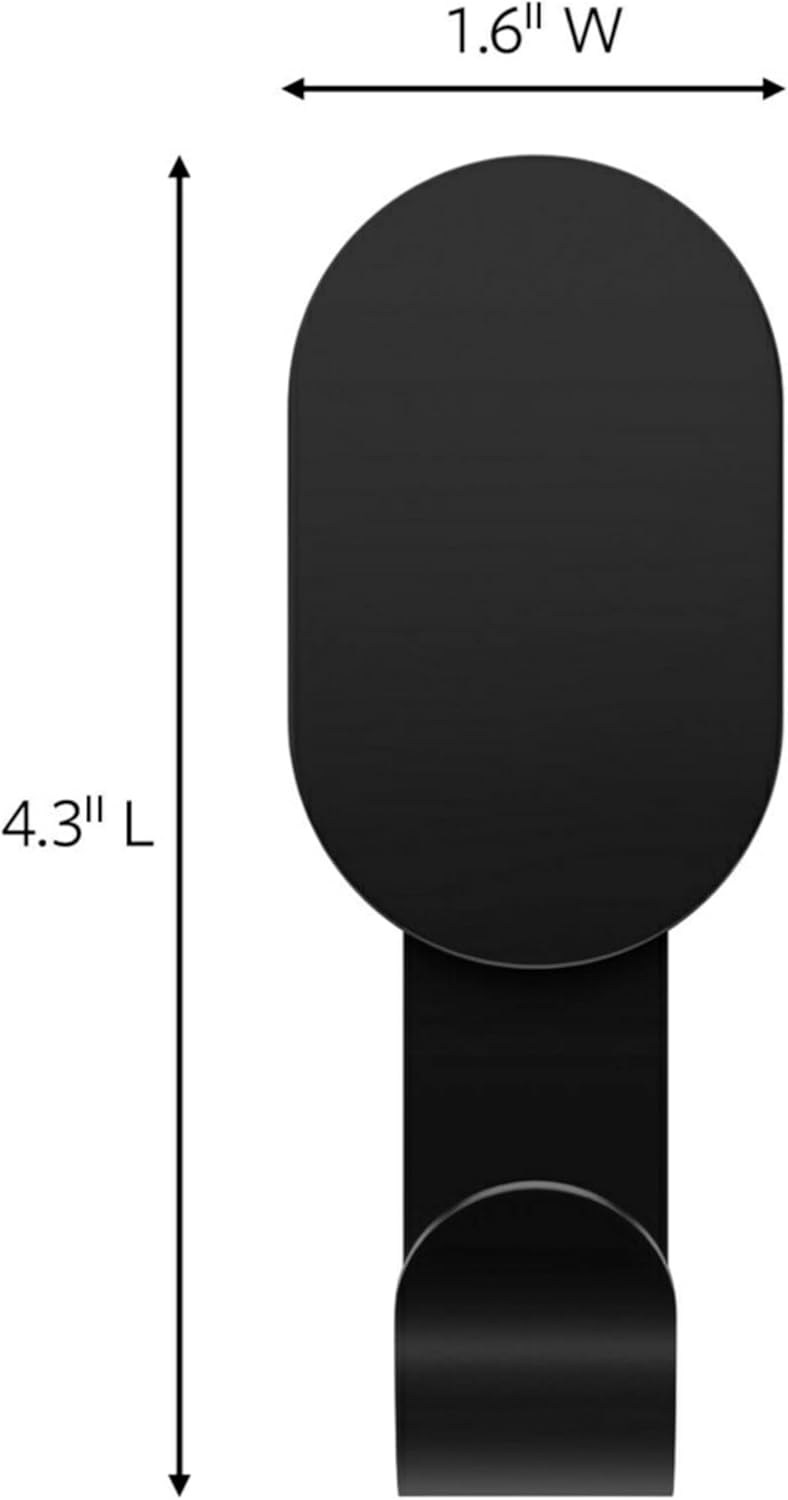 3M CLAW 25 lb. 2 Drywall Black Hooks & 2 Extra Picture Hangers, Heavyweight Hanging Solution for Backpacks, Jackets, Pictures and Room Decor, Cute Wall Hooks - 4 Pack