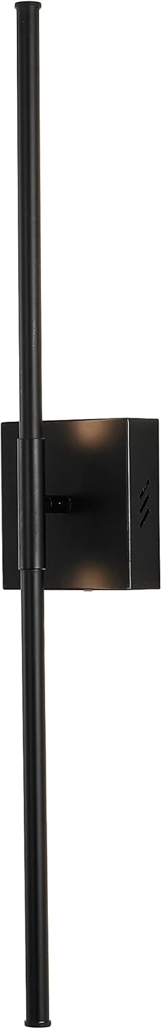 Makena 28" Dimmable Integrated LED Modern Metal Wall Sconce, Black