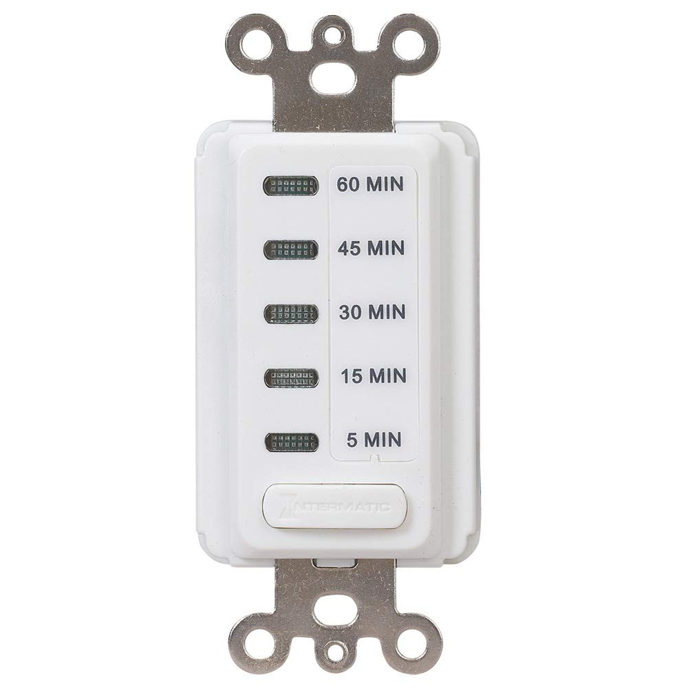 White Electronic In-Wall Countdown Auto-Off Timer