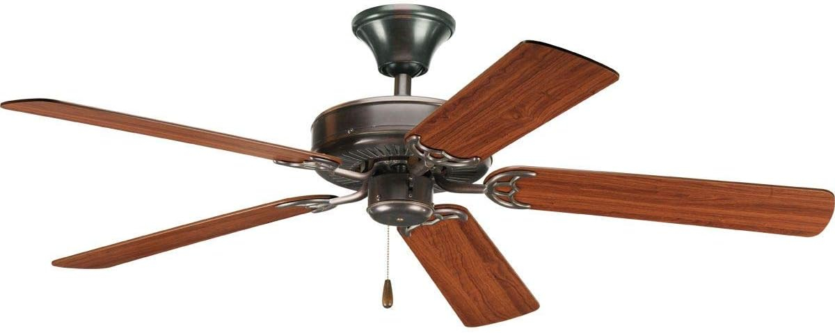 Progress Lighting AirPro Builder 52 in. Indoor Antique Bronze Ceiling Fan