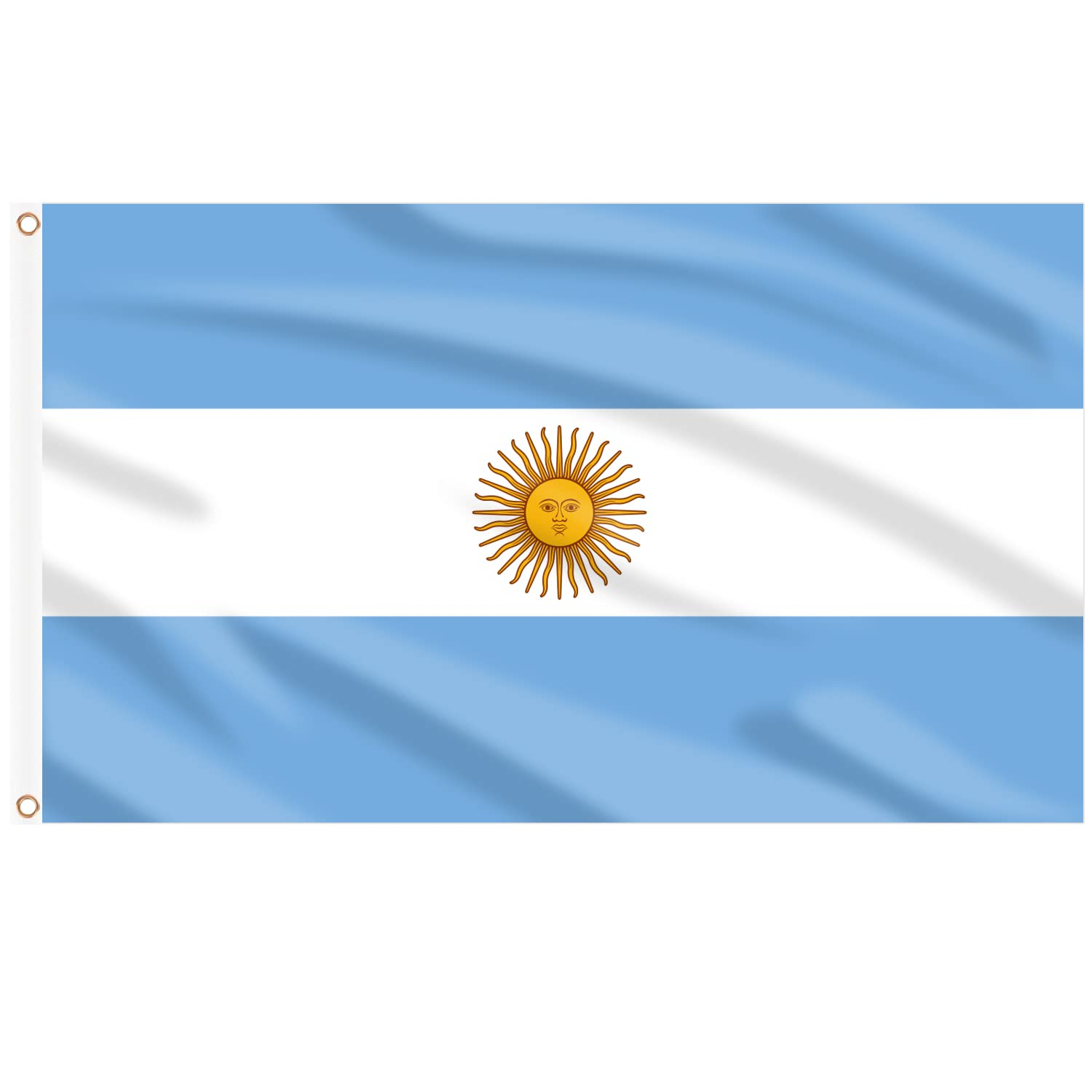 Aihccy Argentina Flag with Brass Grommets Size - 3x5Ft
