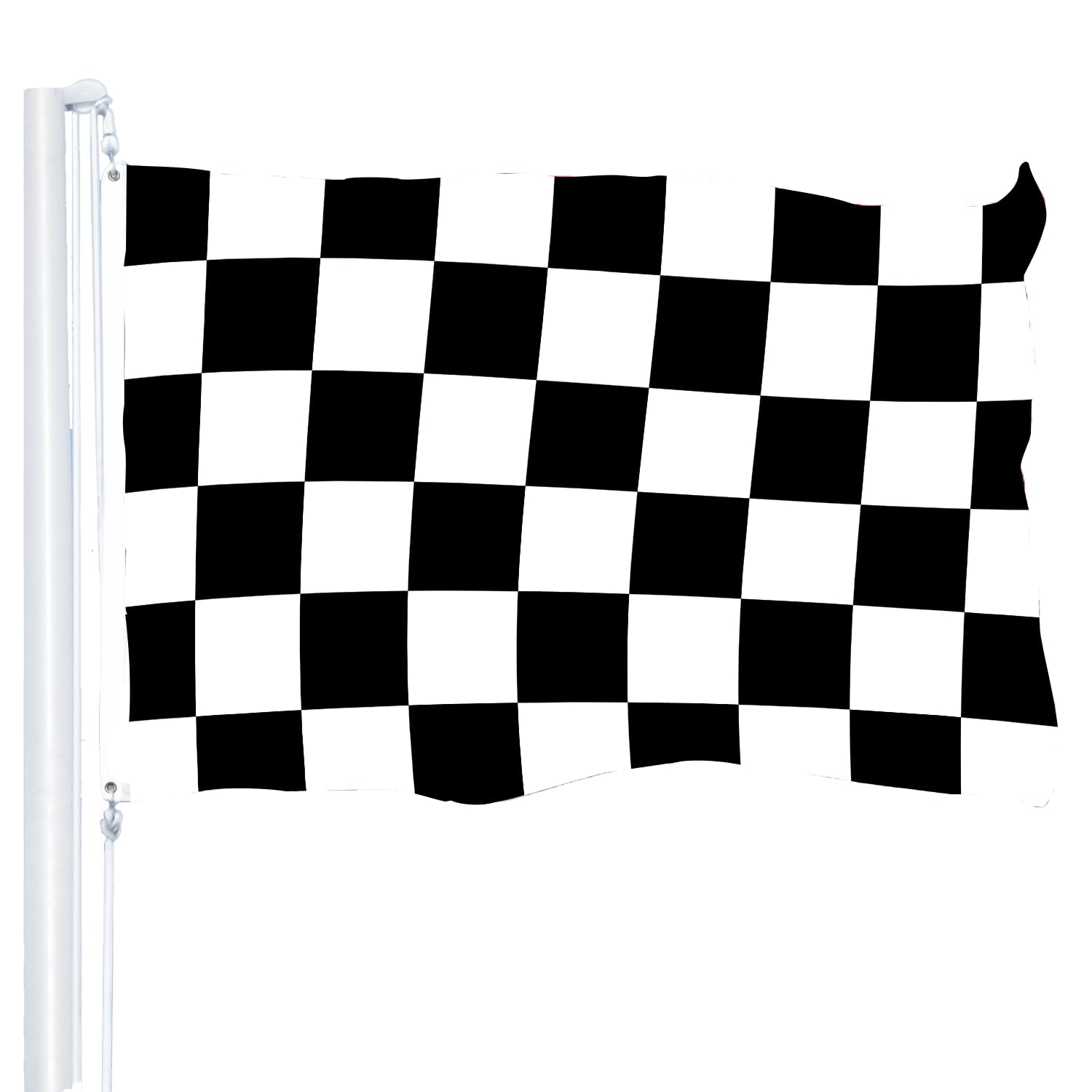 ANLEY 3x5 foot Checkered Flag - Black and White Racing Flags Polyester