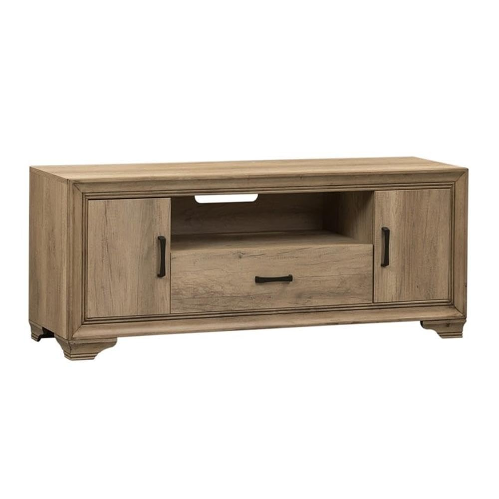 Sun Valley 60" Light Brown TV Console with Cabinet