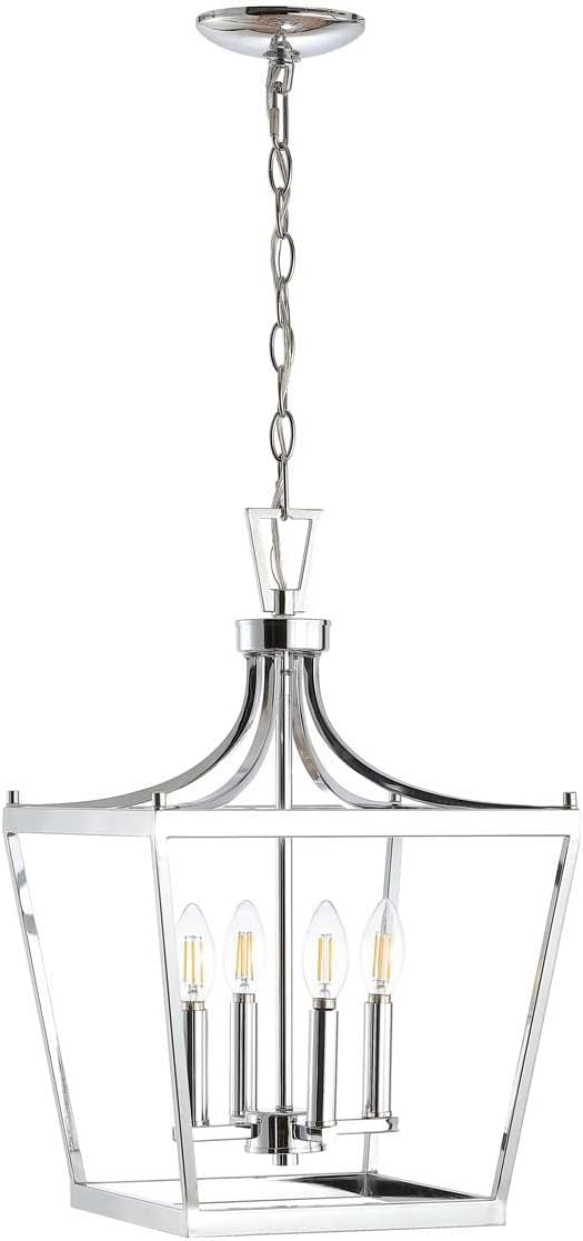 SAFAVIEH Nichi 4 Light Industrial Pendant, Gold Painted