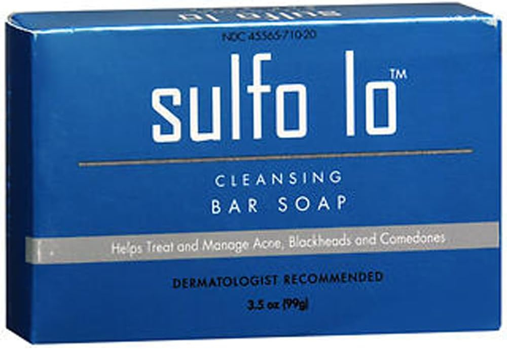 Cleansing Bar Soap with Sulfur for Face and Body, 3.5 Ounce
