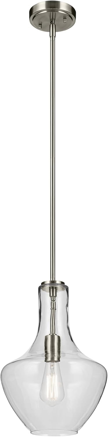 Kichler Lighting Everly 1 - Light Pendant in  Brushed Nickel
